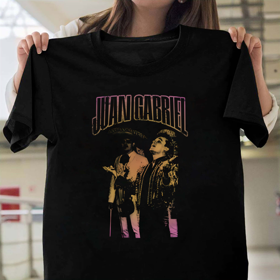 Tributo A Juan Gabriel El Divo De Juarez Mexican Singer Legend Vintage Art V1130907 Unisex T-Shirt, Size Up to 5XL