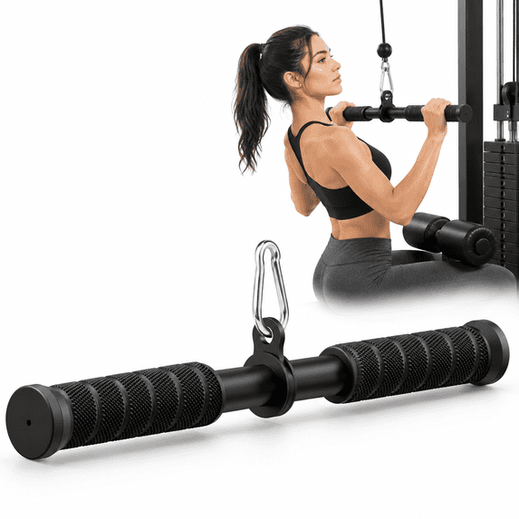 Triceps Exercise Rack Attachment Tricep Pressdowns Straight Bar Cable Attachment, 360 Degree Rotating ...