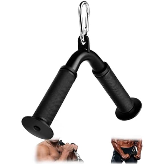 Tricep Pull Down Attachment,Bigger V Bar Attachment LAT Pulldown Attachments Cable Machine Accessories with Upgrated Grip for Home Gym Equipment