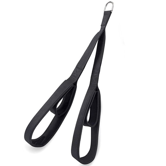Tricep Rope Cable Attachment. 29 Inch & 22.8 Inch Two Lengths Built in One Pull Down Rope, Black Long Tricep Ropes, Greater Range of Motion,