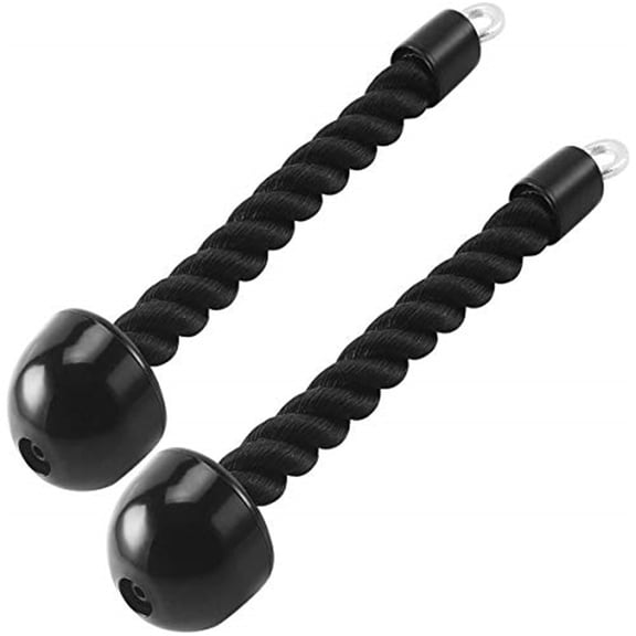 Tricep Rope Pull Down,Heavy Duty Triceps Kit Easy to Grip & Non Slip Cable Attachment Ideal for Home Gym Face Pulls Tricep Push Down Rope System