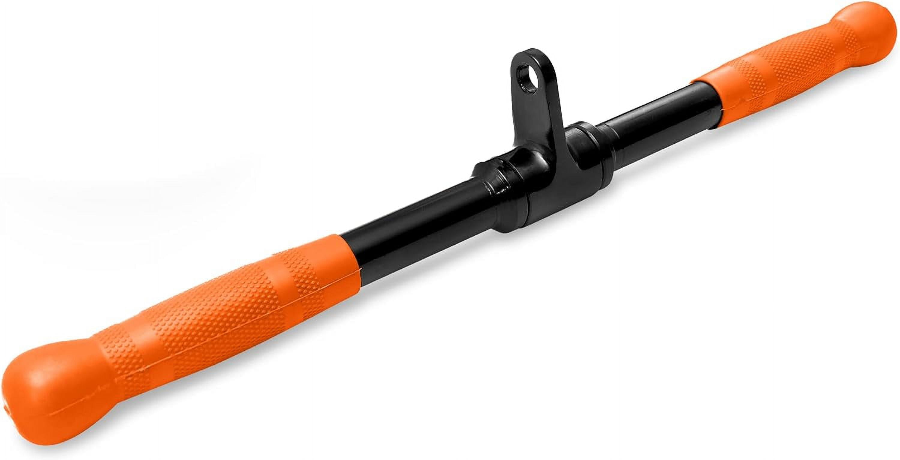 Tricep Straight Bar Lat Straight Pull Down Bar NonSlip Handles Cable Attachment With