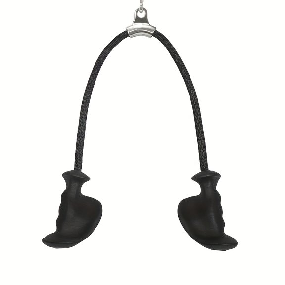Triceps Rope Attachment for Cable Machine, Heavy Duty Pull Down Rope Handle with Rubber Ends for Strength Training, Gym Workout and Home Fitness Equipment