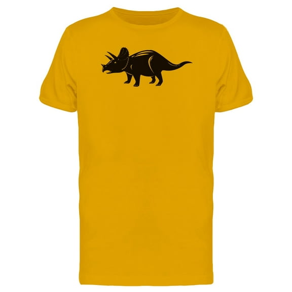 Triceratops Black Silhouette Tee Men's -Image by Shutterstock