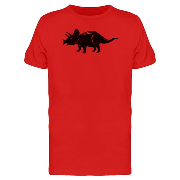 Triceratops Black Silhouette Tee Men's -Image by Shutterstock