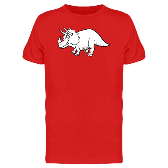 Triceratops Dinosaur Cartoon Tee Men's -Image by Shutterstock