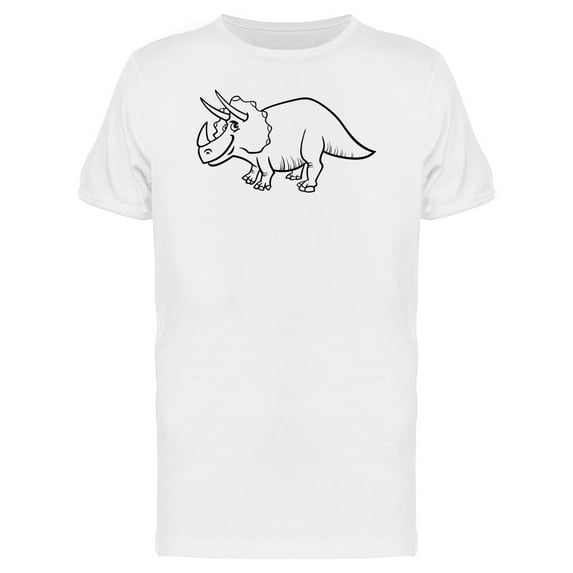 Triceratops Dinosaur Cartoon Tee Men's -Image by Shutterstock