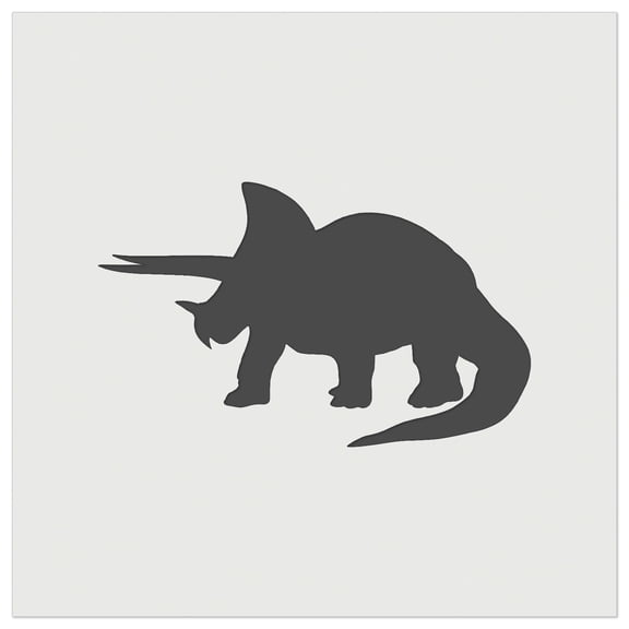 Triceratops Dinosaur Solid DIY Cookie Wall Craft Stencil - 5.5 Inch