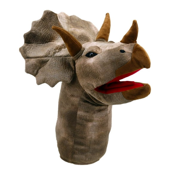 Large Head Triceratops Hand Puppet : Triceratops