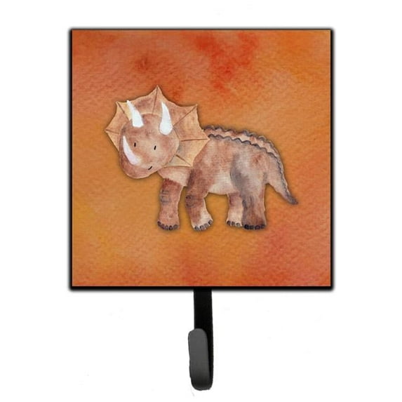 Triceratops Watercolor Leash or Key Holder