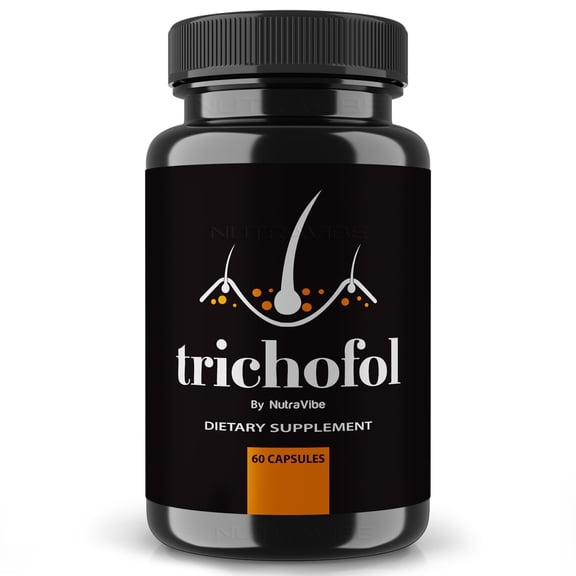 Trichofol Hair Growth Supplement, Trichofol Protein Capsules for Hair Support, All Natural Supplement To Help Fine, Thinning and Weak Hair, Original Hair Vitamins, Trichofol Reviews (60 Capsules)