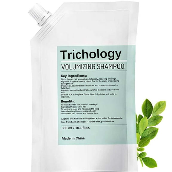 Trichology Shampoo | Improve-Hair Fall & Less Shedding & Volumizing Shampoo | Tricholoy Anti-Hair Fall & Less Shedding & Volumizing Shampoo Suitable for Everyone
