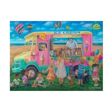 Tricia Reilly Matthews 'Everything Is Better With Ice Cream' Canvas Art