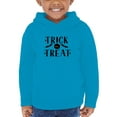 thumbnail image 1 of Trick O Treat Halloween Quote. Hoodie Toddler -Image by Shutterstock,  5 Toddler, 1 of 4