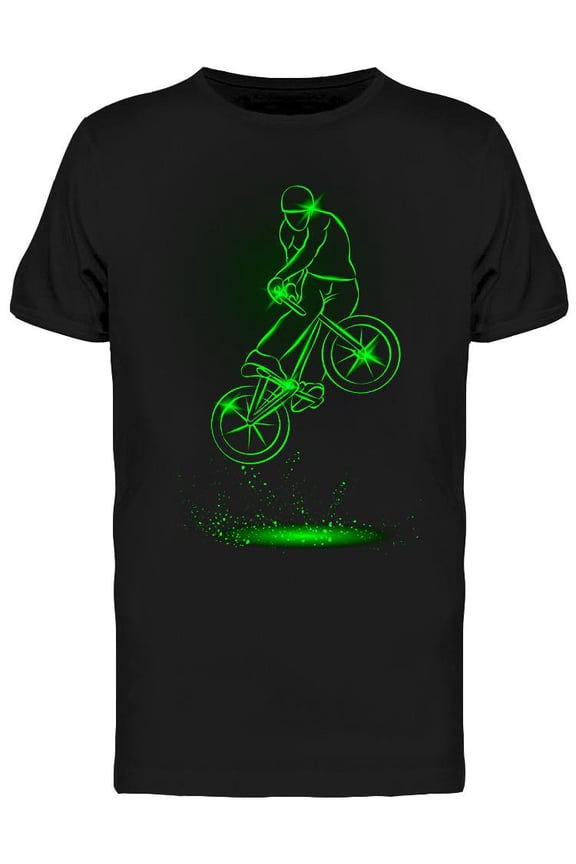 Trick On The Bmx Bike T-Shirt Men -Image by Shutterstock, Male Medium