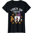 thumbnail image 1 of Trick Or Teeth Halloween Tooth Dentist Dental Assistant T-Shirt, 1 of 3