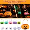 thumbnail image 1 of Trick Or Treat Bag, 8 X 5 Inch Ghost Design Halloween Candy Bucket, Lightweight Non Woven Halloween Tote for Student Halloween Party Favors, 1 Pack, 1 of 6