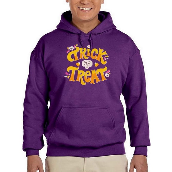 Trick Or Treat Candycorn Hoodie Men -Image by Shutterstock, Male Large