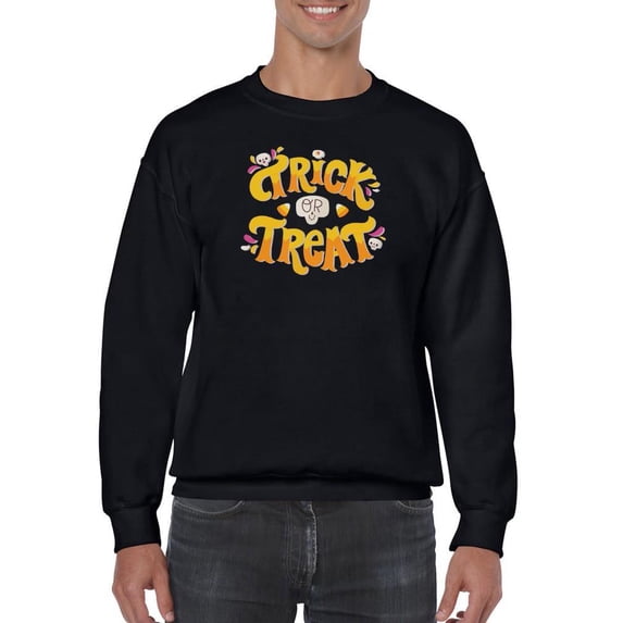 Trick Or Treat Candycorn Sweatshirt Men -Image by Shutterstock, Male Small