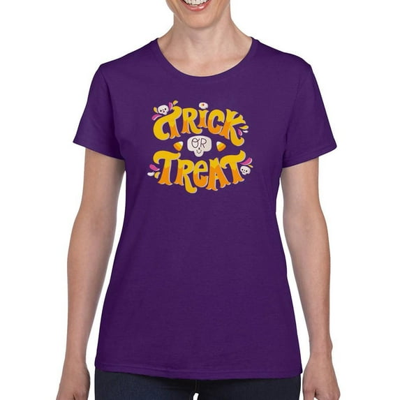 Trick Or Treat Candycorn T-Shirt Women -Image by Shutterstock, Female Large