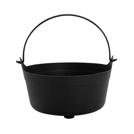 Trick Or Treat Cauldron Bucket, Black, 12 Pieces