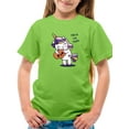 thumbnail image 1 of Trick Or Treat Cute Unicorn T-Shirt Juniors -Image by Shutterstock,  x-Small, 1 of 4