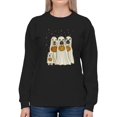 thumbnail image 1 of Trick Or Treat Dogs Sweatshirt Women -Fab Funky Designs, Female 4X-Large, 1 of 4