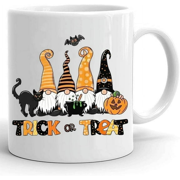 Trick Or Treat Gnomes Halloween Mug, Halloween Mug, Trick Or Treat Candy Mug, Halloween Mug, Gnomes Mug, Witch Mug 11oz 15oz