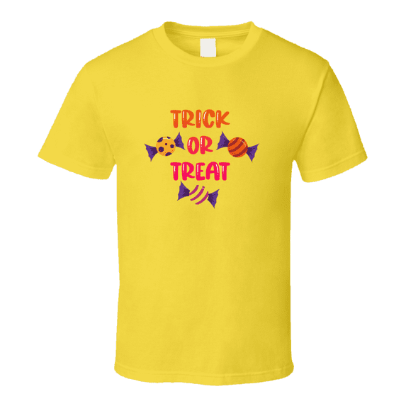 Trick Or Treat Halloween Candy Tee Cool Fall Holiday Treat Novelty T Shirt