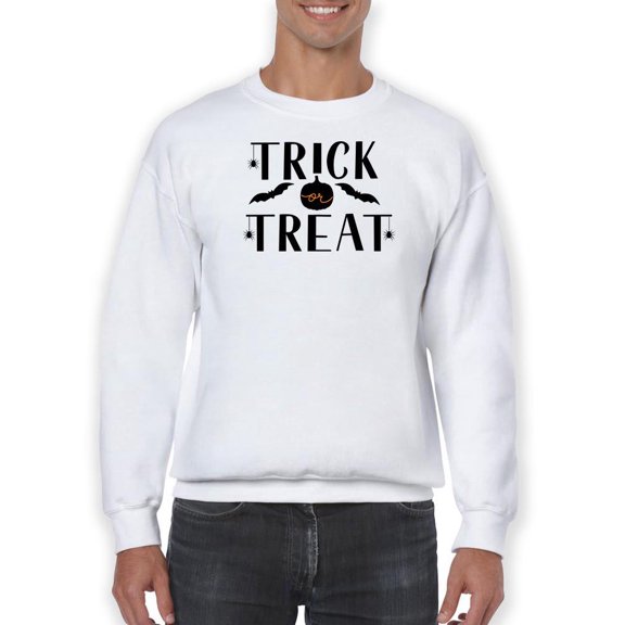 Trick Or Treat. Halloween Quote. Sweatshirt Men -Image by Shutterstock, Male XX-Large