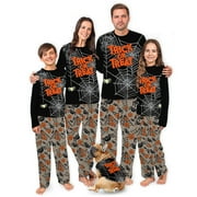 FAMILY CHRISTMAS PAJAMAS BY JENNY Trick Or Treat Matching Halloween Pajamas Family, Big And Tall Halloween Pajamas, Size NB - Men 6XL