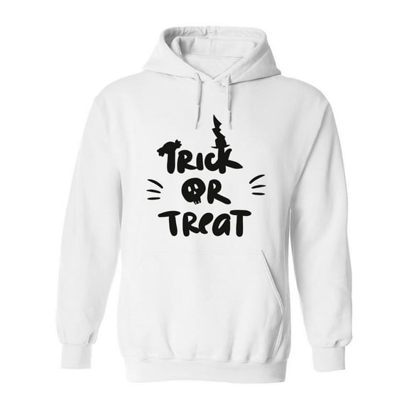 Trick Or Treat Quote. Hoodie Men -Image by Shutterstock, Male XX-Large