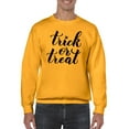 thumbnail image 1 of Trick Or Treat Quote Sweatshirt Men -Image by Shutterstock, Male 5X-Large, 1 of 4