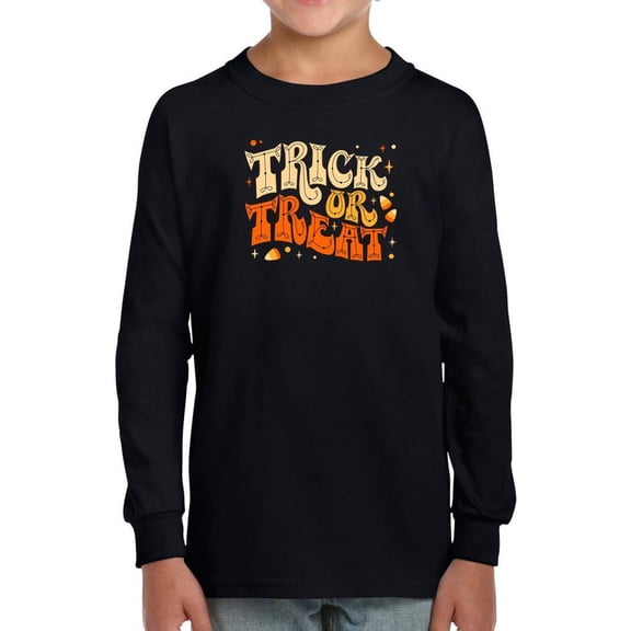 Trick Or Treat Retro Candycorn Long Sleeve Toddler -Image by Shutterstock,  2 Toddler