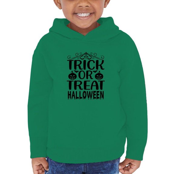 Trick Or Treat Spooky Vintage Hoodie Toddler -Image by Shutterstock, 4 Toddler