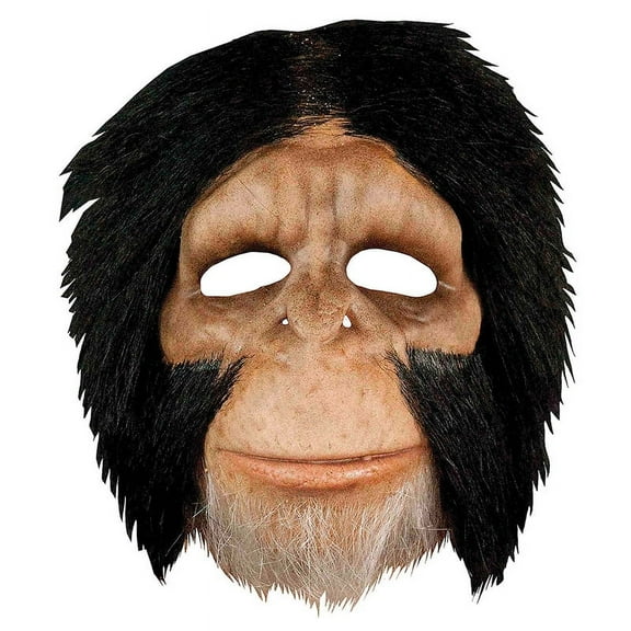 Trick Or Treat Studios Chimpanzee Costume Half Face Mask Adult One Size Unisex