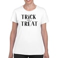 thumbnail image 1 of Trick Or Treat T-Shirt Women -Image by Shutterstock, Female 5X-Large, 1 of 4