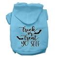 thumbnail image 1 of Halloween Pet, Dog  Cat Hoodie Screen Printed, "Trick Or Treat Yo' Self", 1 of 10