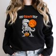 thumbnail image 1 of Trick Rawr Treat, Funny Halloween Dinosaur T-Rex for Kids Graphic SW21617 Unisex Sweatshirt, Up to Size 5XL, 1 of 2