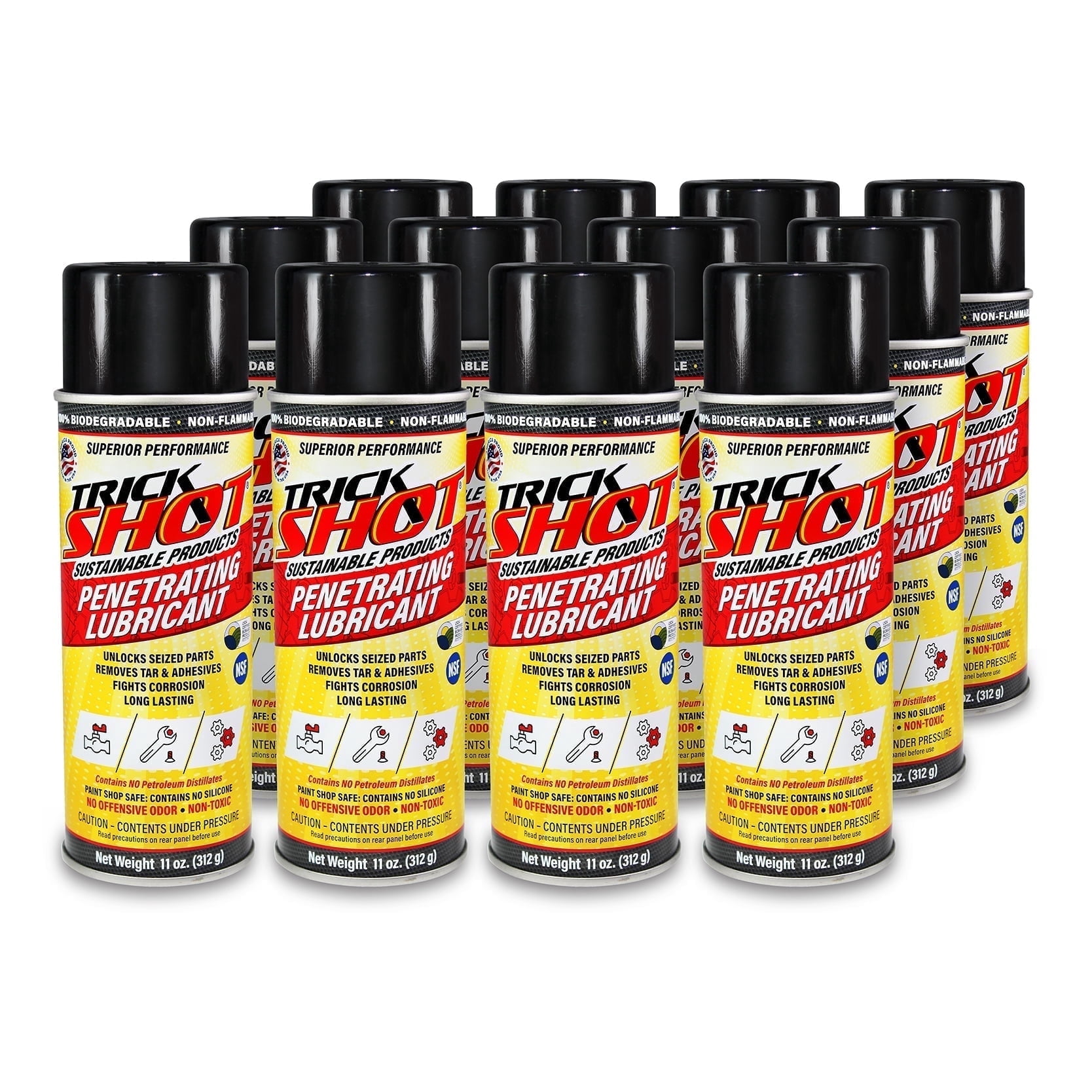 Trick Shot - 3 in 1 Penetrating Lubricant Oil - Non-Toxic, Non ...