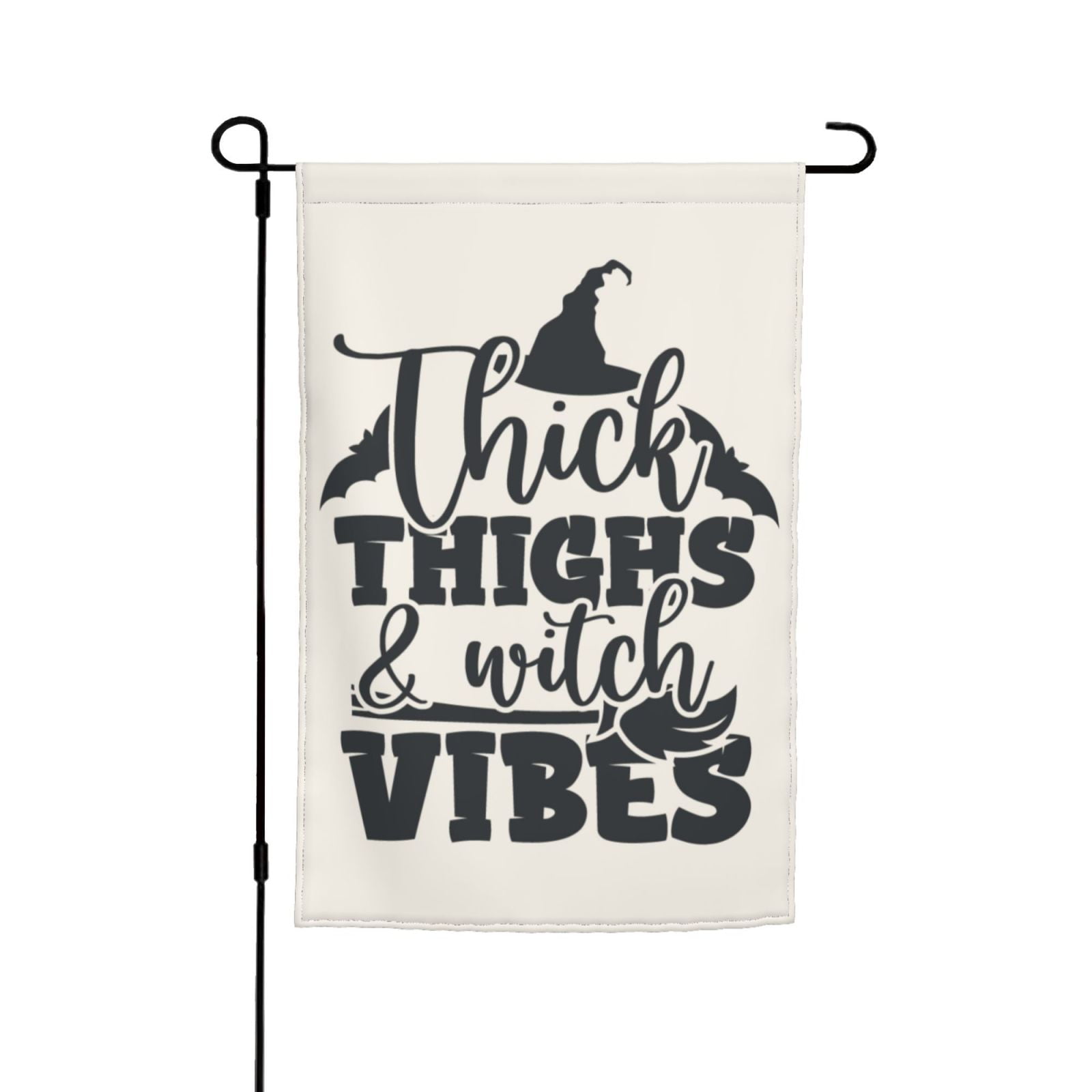 Trick Thighs Witch Vibes Garden Flags Double Sided 12 quot x 18 quot Vertical Trick Thighs Witch Vibes Garden Flags Double Sided 12 quot x 18 quot Vertical