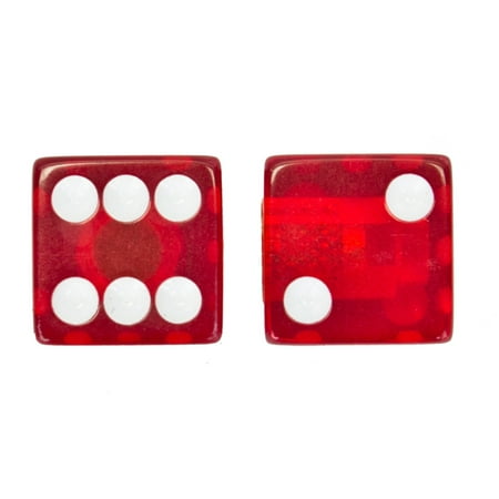 Trick Top Valve Caps Dice Clear-Red