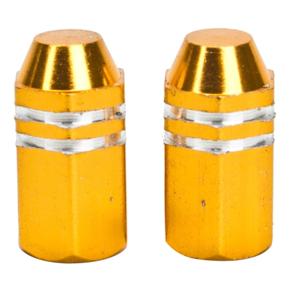 Trik Topz Hex Finned Valve Cap - Gold Intended For Use With Schrader Valves