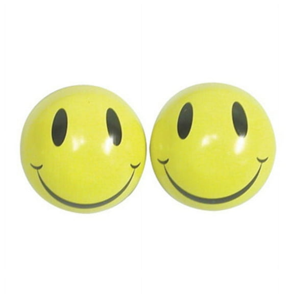 Trik Topz Valve Caps Happy Face Yellow SV
