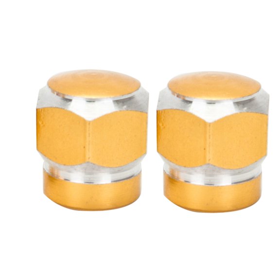 Trick Top Valve Caps Hex 2-Tone Gold