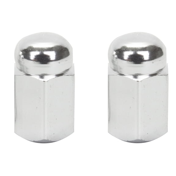 Trick Tops Valve Caps Hex Dome Silver