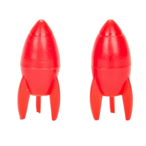 Trick Tops Valve Caps Presta Rockets Red