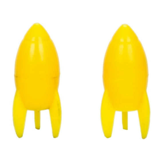 Trick Tops Valve Caps Presta Rockets Yellow