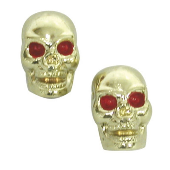 Trick Top Valve Caps Skull Only Gold