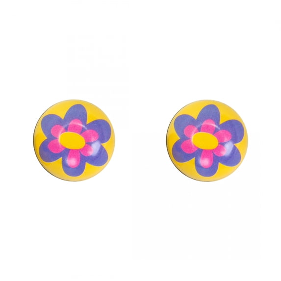 Trick Tops Valve Caps Flower Purple